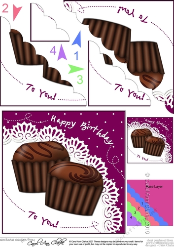 Delicious Birthday Chocolates on a Lace Doily Scalloped Corner Stacker