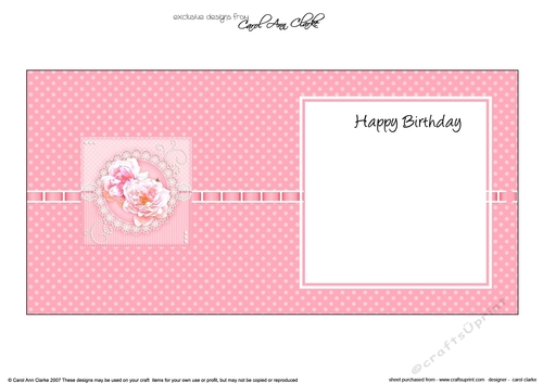 A Touch of Elegance Flowers, Lace & Pearls square landscape insert