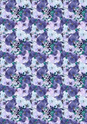 Spring Flowers and Lace Matching Backing Paper