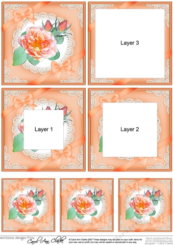 Pretty Floral Rose and Lace Tunnel Topper