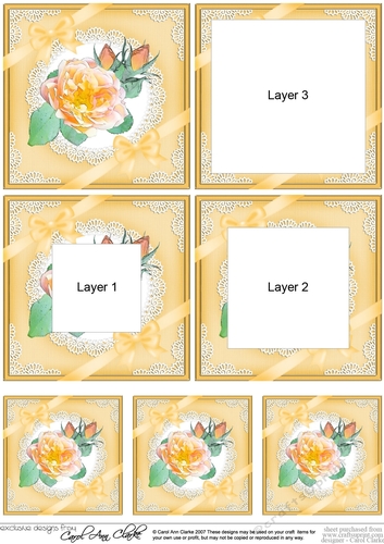 Pretty Floral Rose and Lace Tunnel Topper