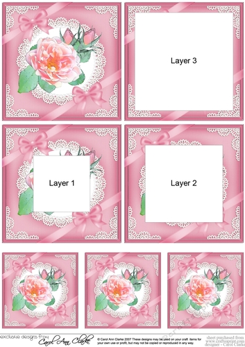 Pretty Floral Rose and Lace Tunnel Topper