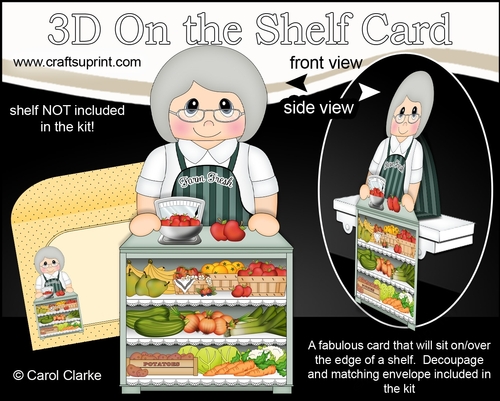 3D On the Shelf Card Kit - Maxine is Fresh from the Farm at the Farmers Market