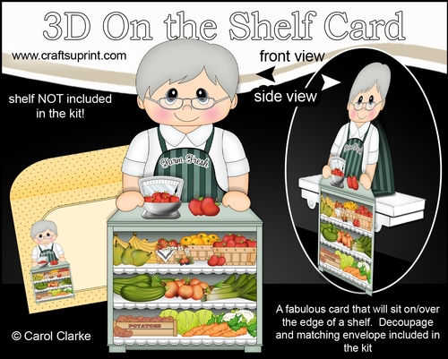 3D On the Shelf Card Kit - Silas is Fresh from the Farm at the Farmers Market