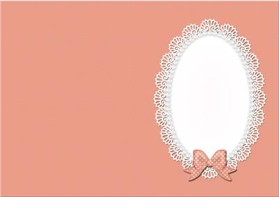 A5 Pearls and Lace Card Front or Insert