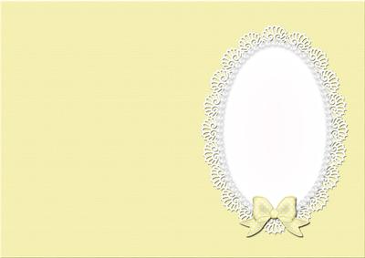 A5 Pearls and Lace Card Front or Insert