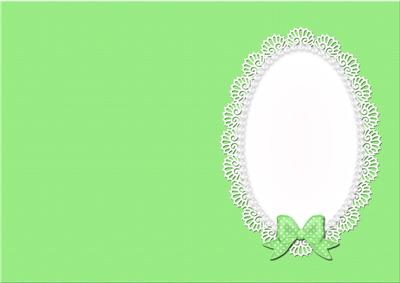 A5 Pearls and Lace Card Front or Insert