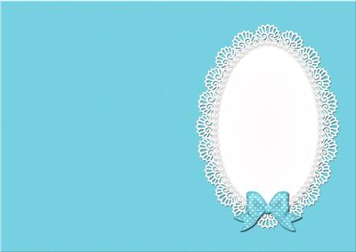 A5 Pearls and Lace Card Front or Insert