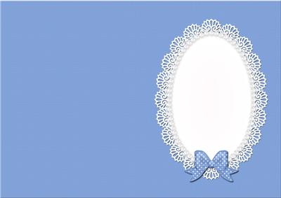 A5 Pearls and Lace Card Front or Insert