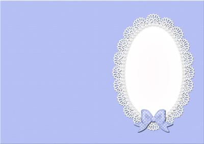A5 Pearls and Lace Card Front or Insert