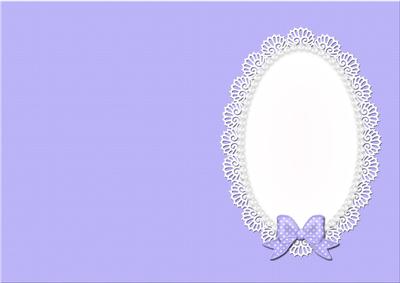 A5 Pearls and Lace Card Front or Insert