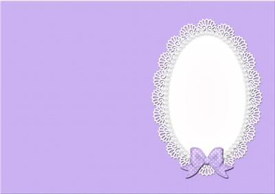 A5 Pearls and Lace Card Front or Insert