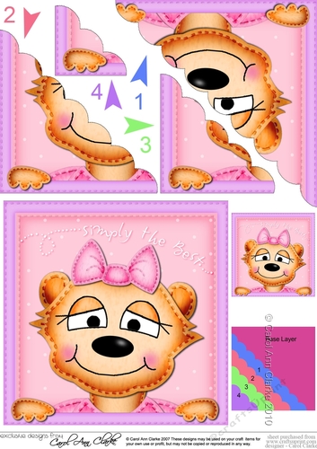 Little Mia Meerkat Scalloped Corner Stacker