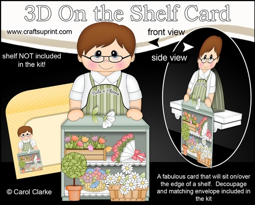 3D On the Shelf Card Kit - Little Buds n Blooms Florist Damian