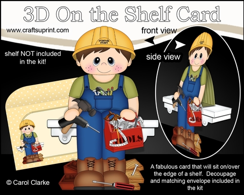3D On the Shelf Card Kit - DIY Handiman Doyle