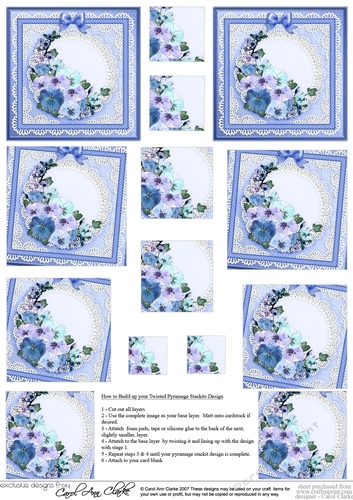 Spring Flowers Twisted Pyramage sheet