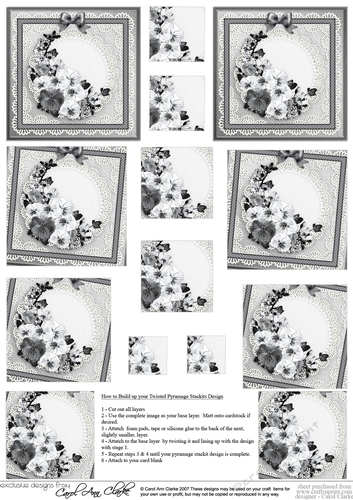 Spring Flowers Twisted Pyramage sheet