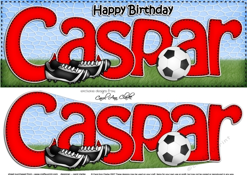 Large DL Birthday CASPAR 3D decoupage