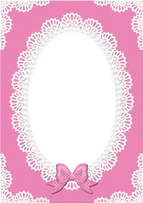 A4 Pearls and Lace Card Front
