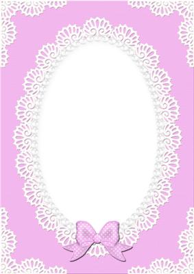 A4 Pearls and Lace Card Front