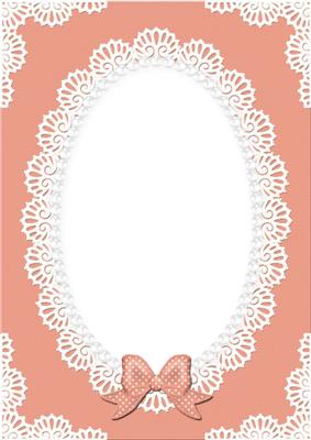 A4 Pearls and Lace Card Front