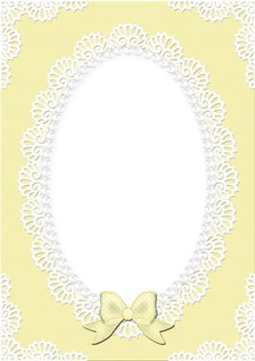 A4 Pearls and Lace Card Front