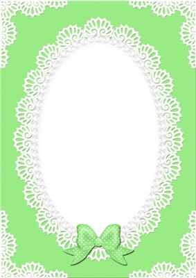 A4 Pearls and Lace Card Front