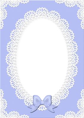 A4 Pearls and Lace Card Front