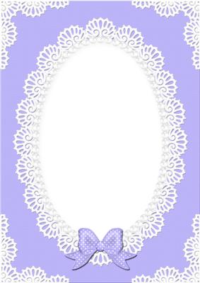 A4 Pearls and Lace Card Front