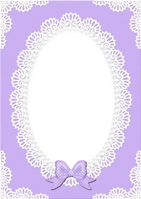 A4 Pearls and Lace Card Front