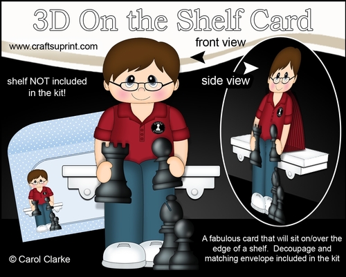 3D On the Shelf Card Kit - Cameron is a Chess Champion