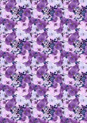 Spring Flowers and Lace Matching Backing Paper