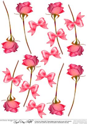 Roses 3D Decoupage Sheet