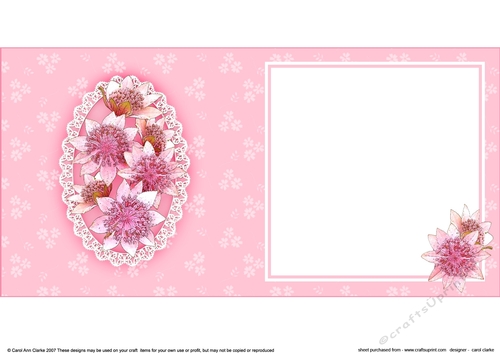 6x6 A Touch of Elegance Flowers and Butterflies matching insert