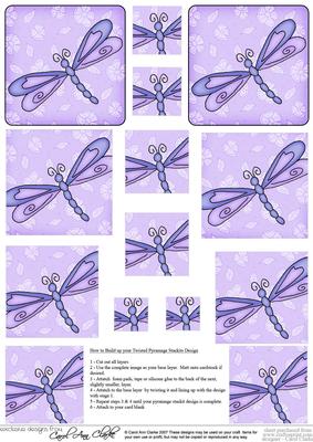 Dreamy Dragonfly Twisted Pyramage Sheet