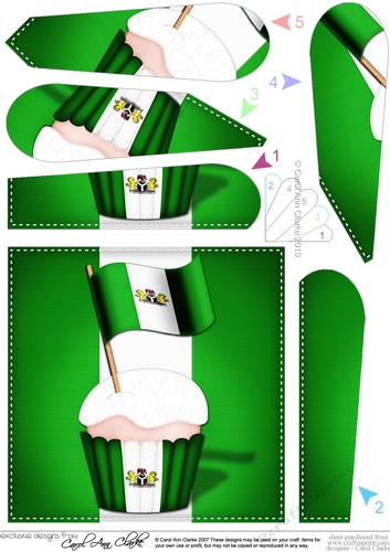 Flying the Flag Nigeria Fan Pyramage Topper
