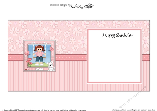 Cute Little Girl is Swinging High square landscape insert