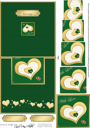 Elegant Hearts No-Hole Over the Edge with Spiral Pyramid Topper