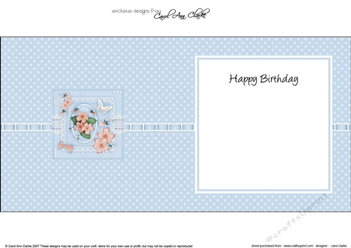 A Touch of Elegance Pretty Violas Pearls and Lace square landscape insert