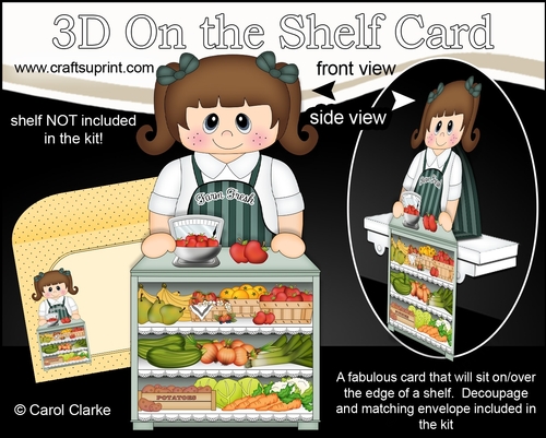 3D On the Shelf Card Kit - Jacque is Fresh from the Farm at the Farmers Market 