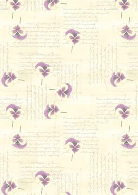 Pansy, Lace and Pearls Matching Vellum