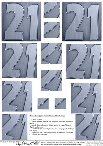 21st Metallic Age Twisted Pyramage sheet