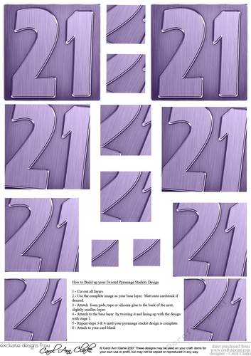 21st Metallic Age Twisted Pyramage sheet