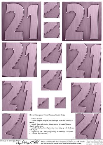 21st Metallic Age Twisted Pyramage sheet