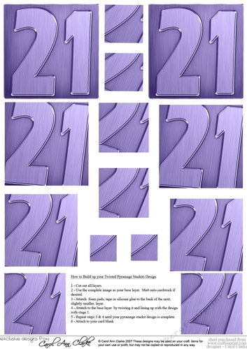 21st Metallic Age Twisted Pyramage sheet