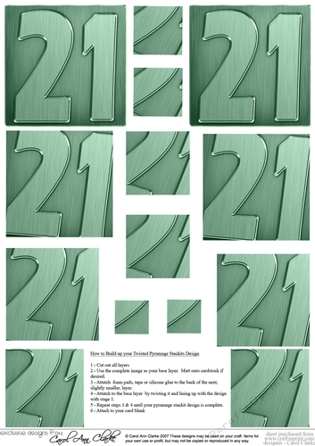 21st Metallic Age Twisted Pyramage sheet