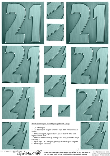 21st Metallic Age Twisted Pyramage sheet