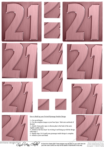 21st Metallic Age Twisted Pyramage sheet