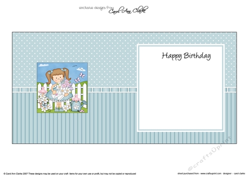 Girlz Liz has a bunch of Pretty Flowers square landscape insert