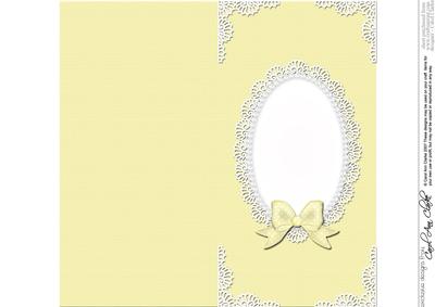Dl Pearls and Lace Card Front or Insert